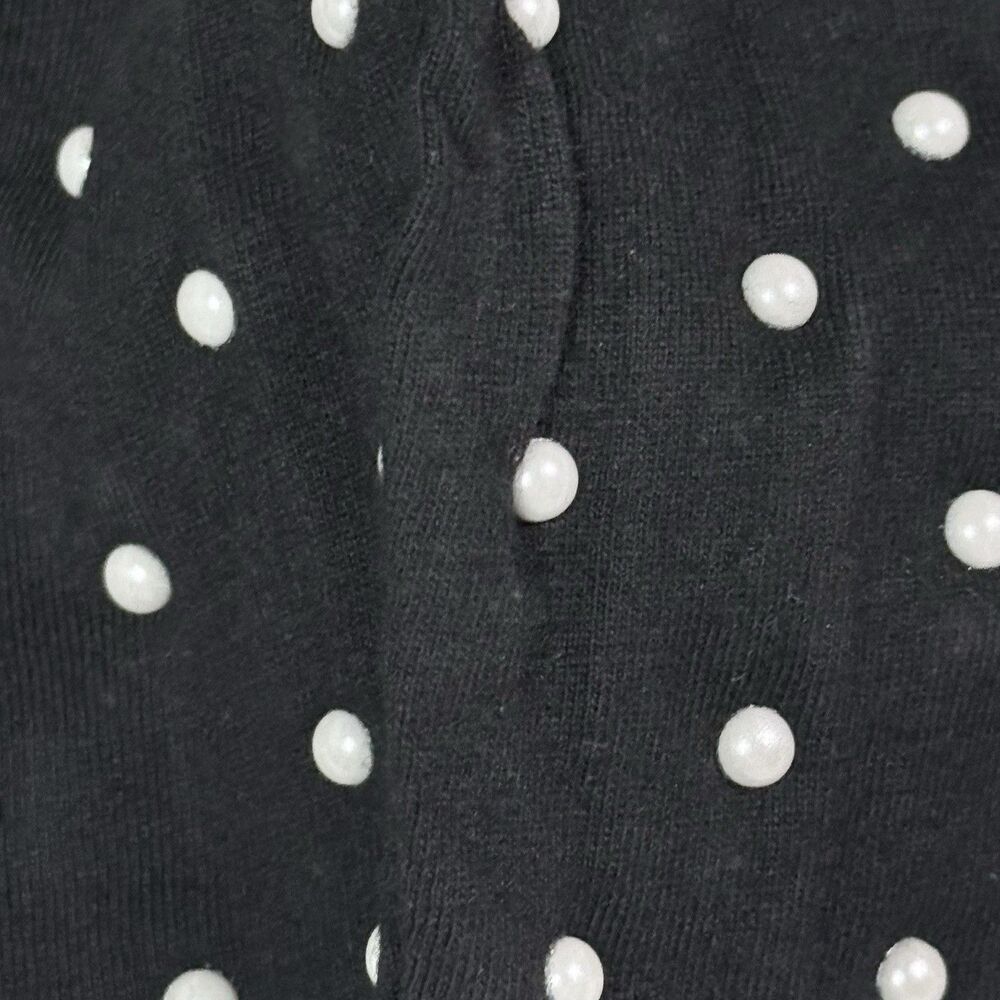 SOLD NWT Lele Sadoughi Black Pearl Dot Headband and Face Mask Set Gossip Girl OS - Picture 7 of 8